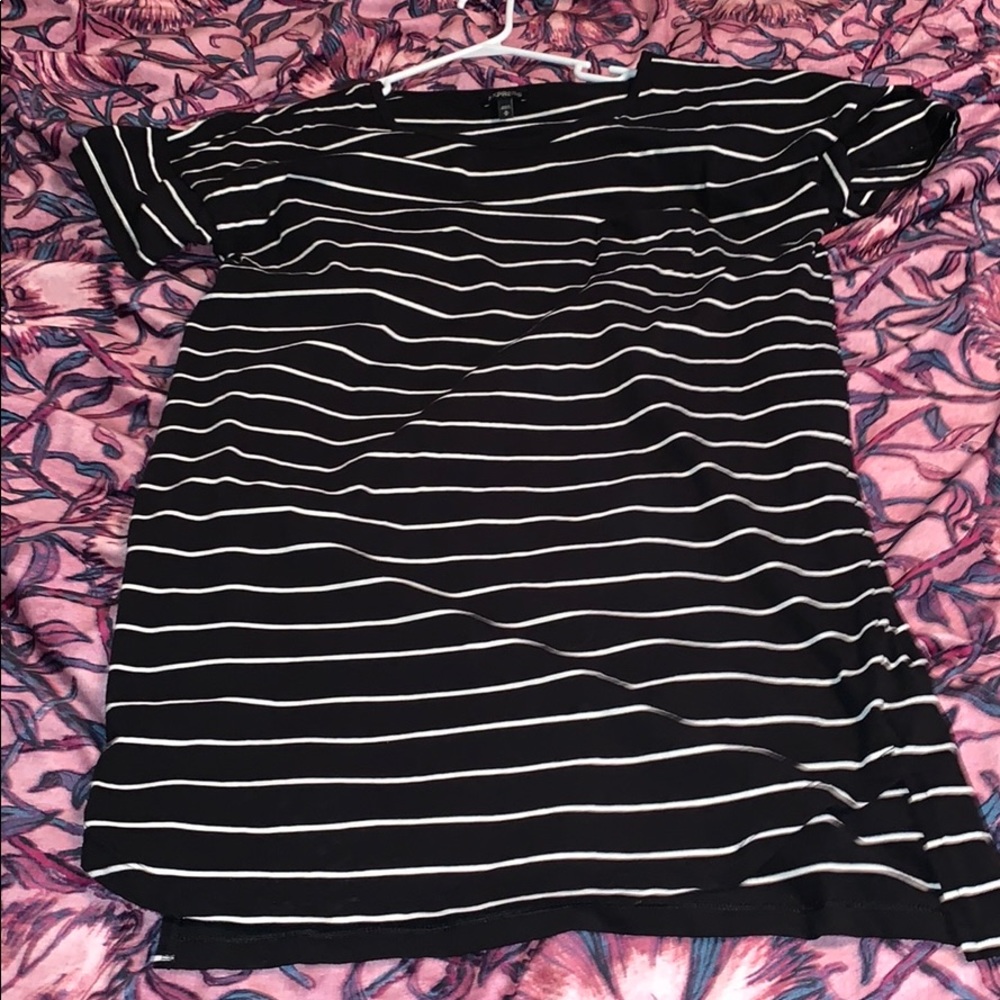 Express pocket t shirt dress